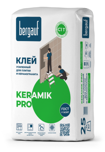 Bergauf Keramik Pro клей усиленный  для керам. плитки 25кг
