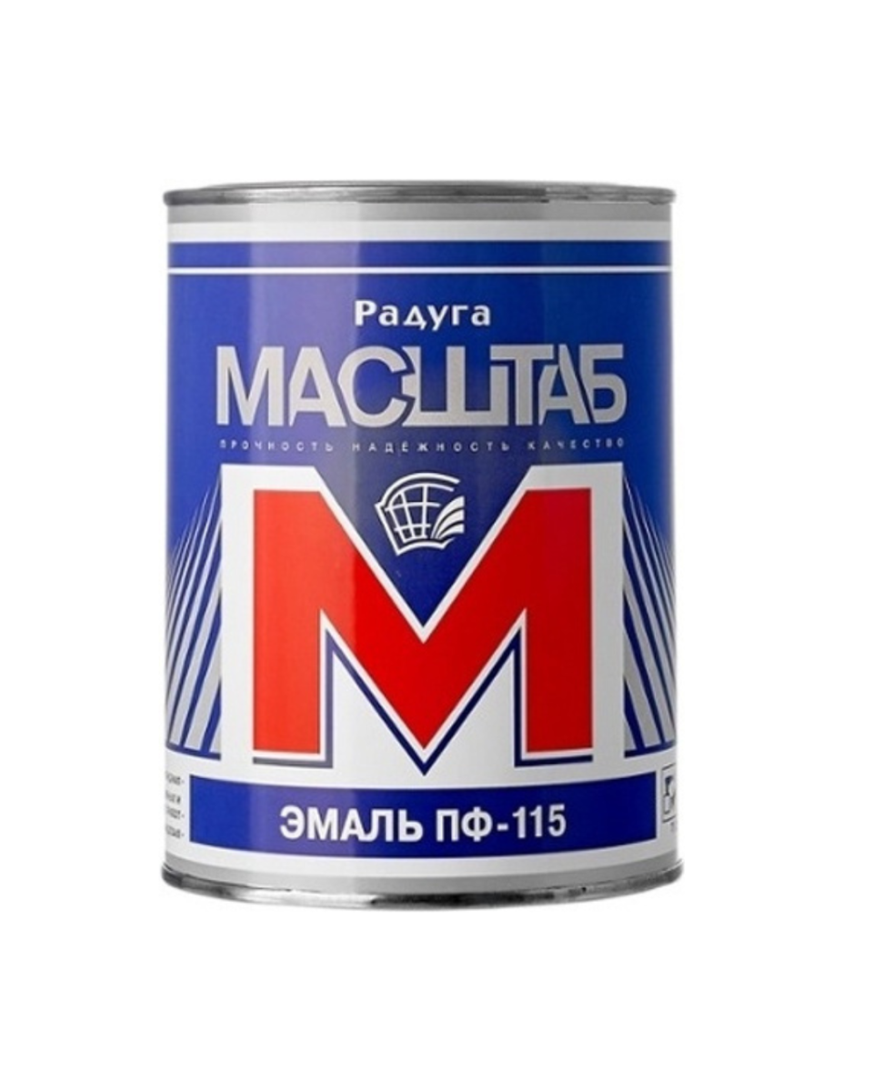 Эмаль МАСШТАБ ПФ-115 Белая 2,6кг